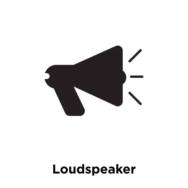 Lautsprecher Symbolvektor Isoliert Auf Weißem Hintergrund Logo Konzept Des Lautsprecherschildes — Stockvektor