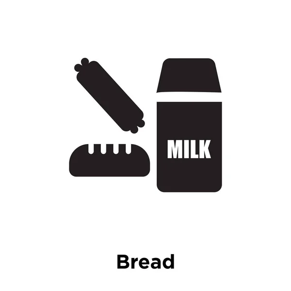 Brood Pictogram Vector Geïsoleerd Een Witte Achtergrond Logo Concept Van — Stockvector