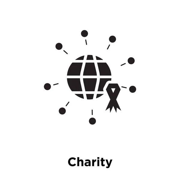 Icono Caridad Vector Aislado Sobre Fondo Blanco Concepto Logotipo Signo — Vector de stock