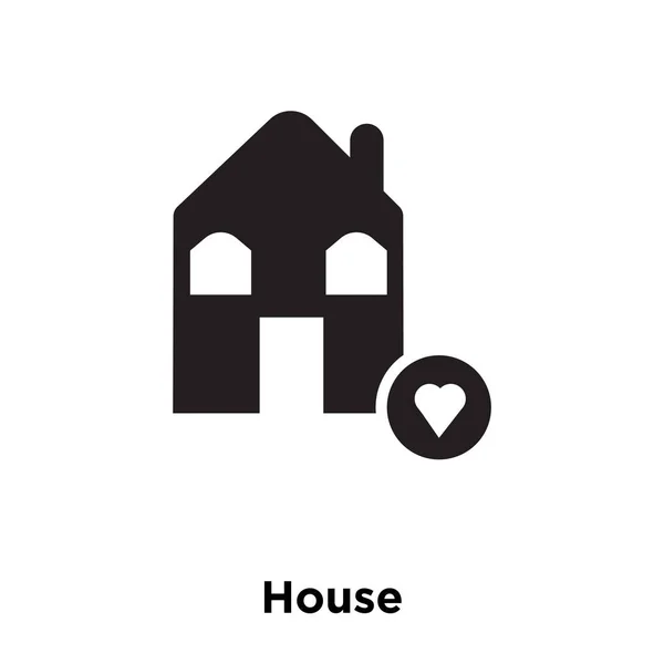 House Icon Vector Isolated White Background Logo Concept House Sign — Stock Vector