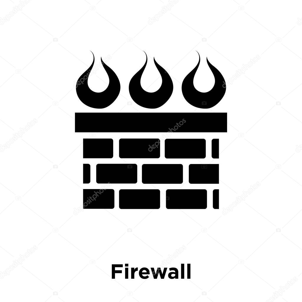 Firewall Icon Vector Isolated On White Background Logo Concept Of Firewall Sign On Transparent Background Filled Black Symbol Premium Vector In Adobe Illustrator Ai Ai Format Encapsulated Postscript Eps Eps Format