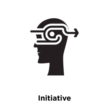 Beyaz arka plan, logo şeffaf arka plan, girişim işareti kavramı üzerinde izole girişimi simge vektör siyah sembol dolu