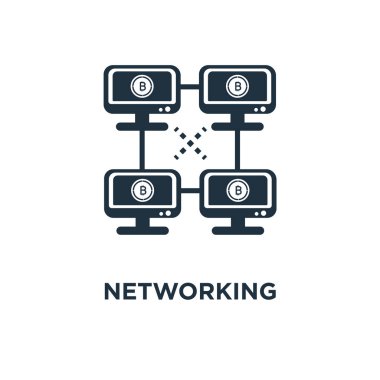 Ağ simgesi. Siyah vektör çizim dolu. Beyaz arka plan ağ sembolü. Web ve mobil kullanılabilir.