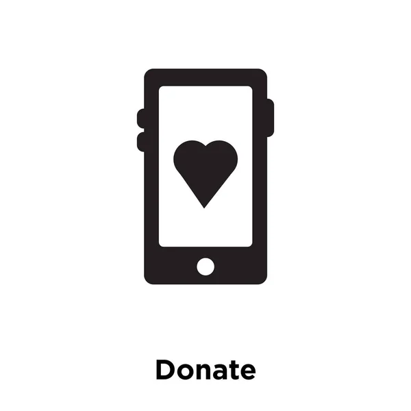 Spenden Symbol Vektor Isoliert Auf Weißem Hintergrund Logo Konzept Spenden — Stockvektor