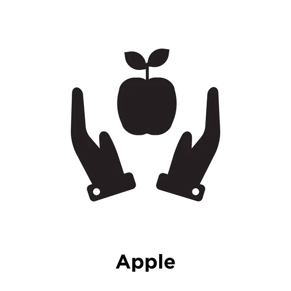 Wektor Ikona Jabłko Białym Tle Białym Tle Koncepcja Logo Apple — Wektor stockowy