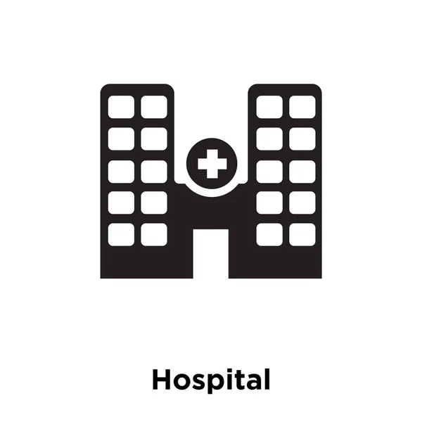 Vetor Ícone Hospital Isolado Fundo Branco Conceito Logotipo Sinal Hospital — Vetor de Stock