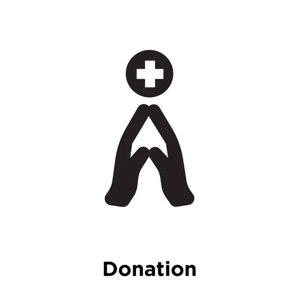 Beyaz Arka Plan Logo Şeffaf Arka Plan Bağış Işareti Kavramı — Stok Vektör