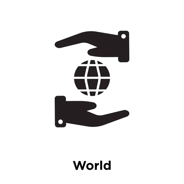 Világ Ikon Vektoros Elszigetelt Fehér Background Logo Fogalom Világ Jel — Stock Vector