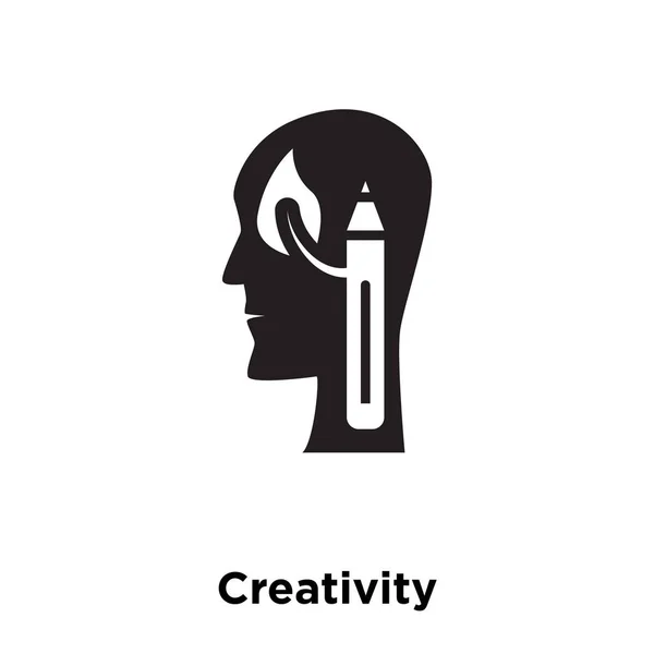 Vetor Ícone Criatividade Isolado Fundo Branco Conceito Logotipo Sinal Criatividade —  Vetores de Stock