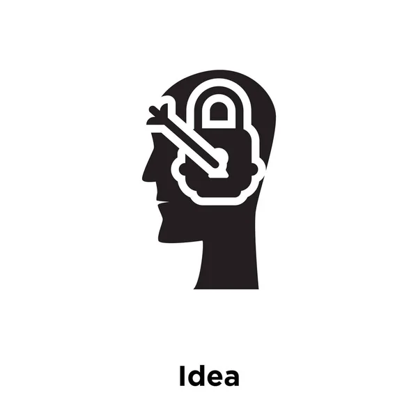 Idea Icon Vector Isolated White Background Logo Concept Idea Sign — Stock Vector