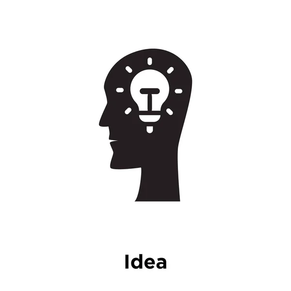 Idea Icon Vector Isolated White Background Logo Concept Idea Sign — Stock Vector