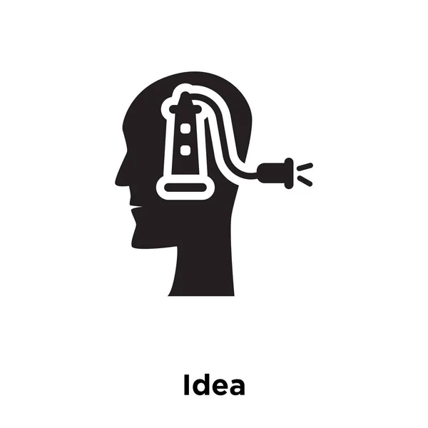 Idea Icono Vector Aislado Sobre Fondo Blanco Concepto Logotipo Idea — Archivo Imágenes Vectoriales