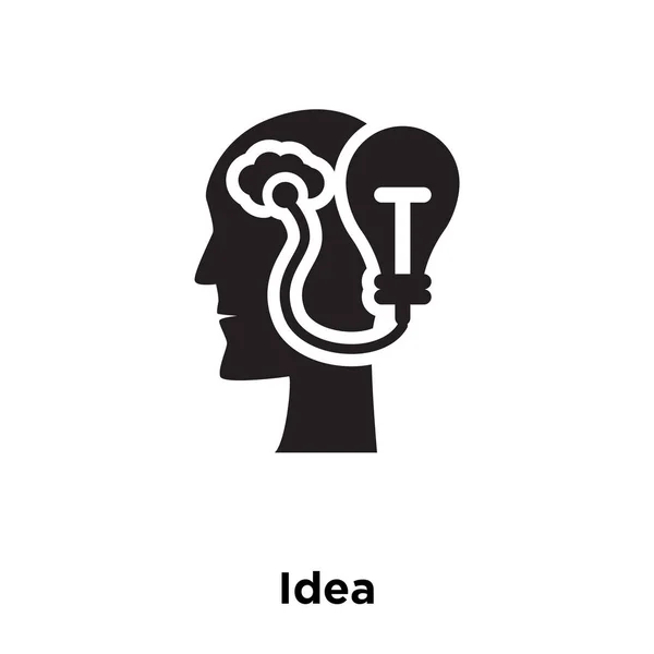 Idea Icono Vector Aislado Sobre Fondo Blanco Concepto Logotipo Idea — Archivo Imágenes Vectoriales