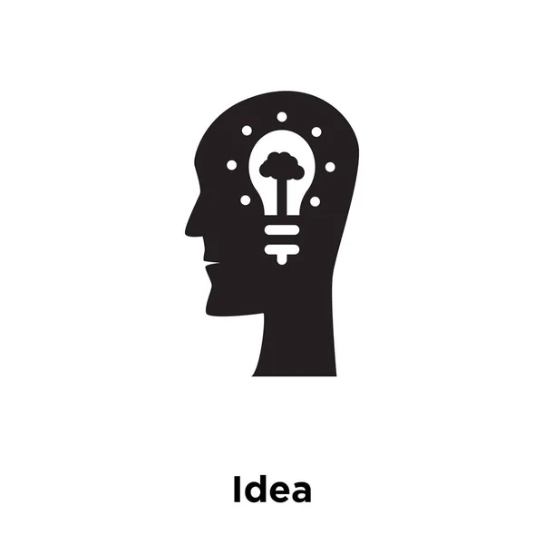 Ідея Значок Вектор Ізольовані Білому Тлі Логотип Концепція Ідея Жестів — стоковий вектор