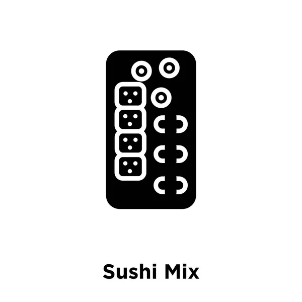 Sushi Mix Icon Vektor Isoliert Auf Weißem Hintergrund Logo Konzept — Stockvektor