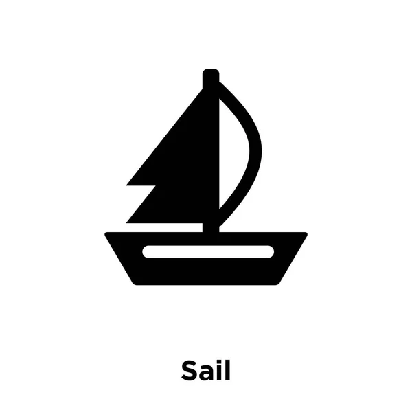 Sail Icon Vector Isolated White Background Logo Concept Sail Sign — Stock Vector