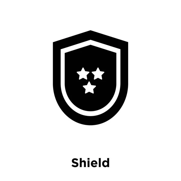 Shield Icon Vector Isolated White Background Logo Concept Shield Sign — Stock Vector