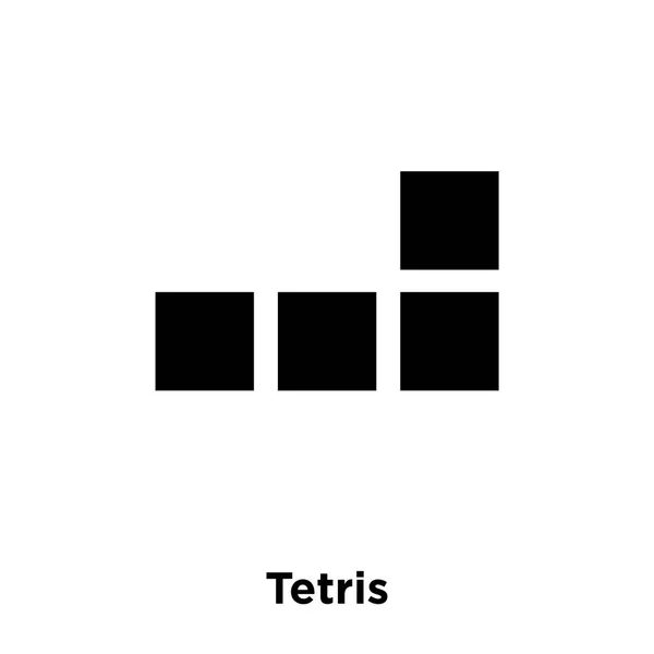 Tetris Icon Vektor Isoliert Auf Weißem Hintergrund Logo Konzept Von — Stockvektor