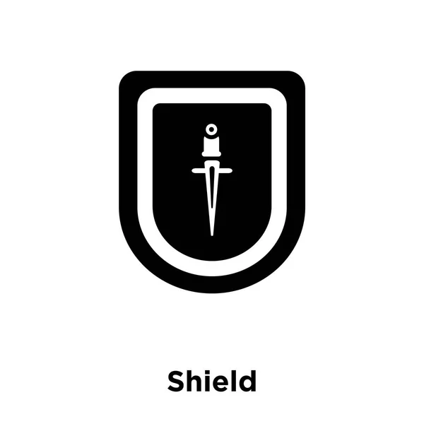 Shield Icon Vector Isolated White Background Logo Concept Shield Sign — Stock Vector