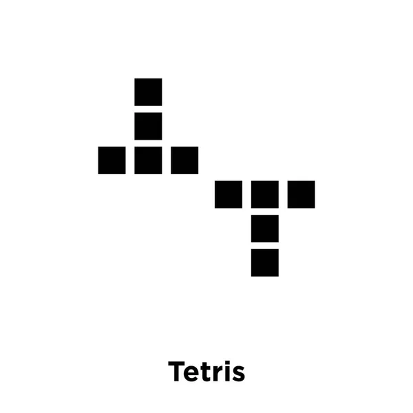 Vetor Ícone Tetris Isolado Fundo Branco Conceito Logotipo Sinal Tetris —  Vetores de Stock