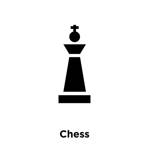 Шахматный Вектор Иконки Изолирован Белом Фоне Концепция Логотипа Шахматного Знака — стоковый вектор
