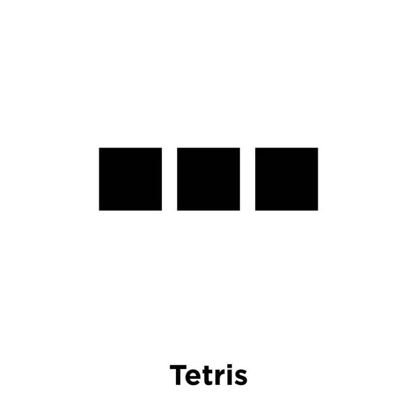 Vetor Ícone Tetris Isolado Fundo Branco Conceito Logotipo Sinal Tetris —  Vetores de Stock