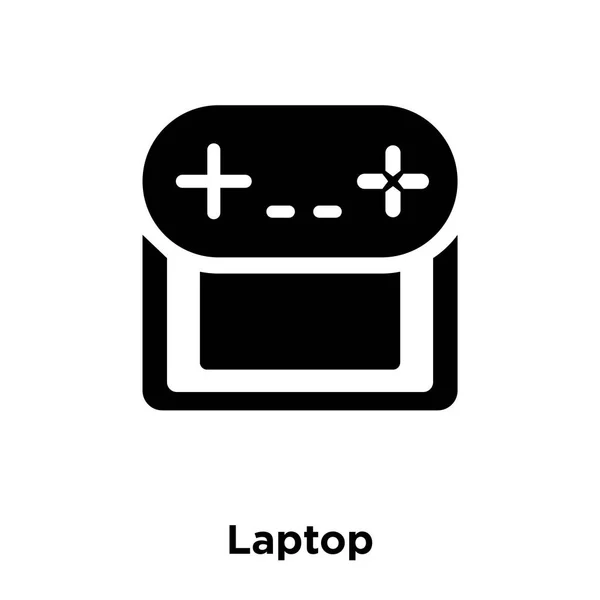 Lap Top Εικονίδιο Διάνυσμα Που Απομονώνονται Λευκό Φόντο Λογότυπο Έννοια — Διανυσματικό Αρχείο