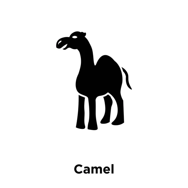Верблюд Иконка Вектор Изолирован Белом Фоне Логотип Концепции Верблюдов Знак — стоковый вектор