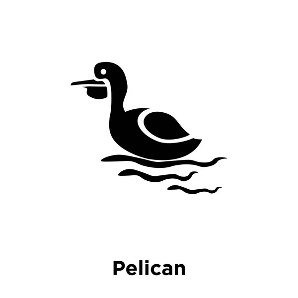 Вектор Иконки Пеликана Изолирован Белом Фоне Концепция Логотипа Pelican Знак — стоковый вектор