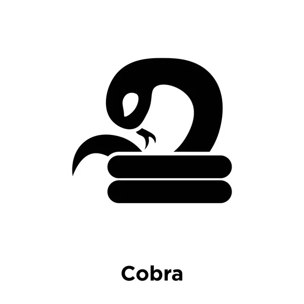 Cobra Icône Vecteur Isolé Sur Fond Blanc Concept Logo Signe — Image vectorielle