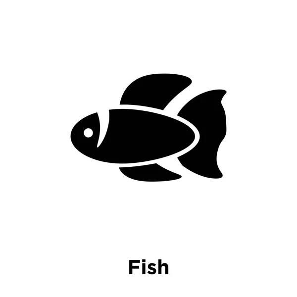 Vecteur Icône Poisson Isolé Sur Fond Blanc Concept Logo Signe — Image vectorielle