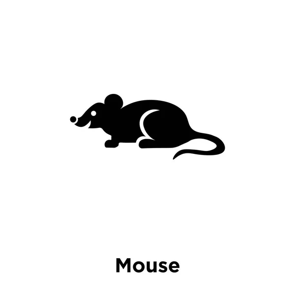Mouse Icon Vector Isolated White Background Logo Concept Mouse Sign — Stock Vector