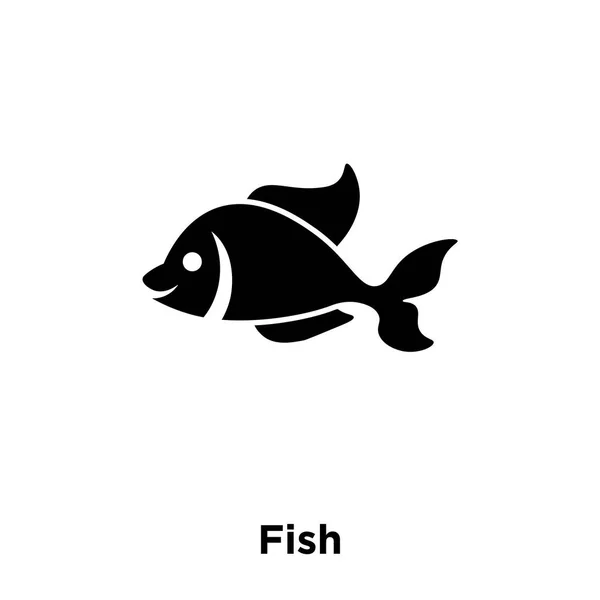 Icono Pescado Vector Aislado Sobre Fondo Blanco Concepto Logotipo Pescado — Archivo Imágenes Vectoriales