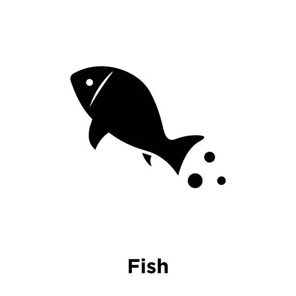 Icono Pescado Vector Aislado Sobre Fondo Blanco Concepto Logotipo Pescado — Vector de stock