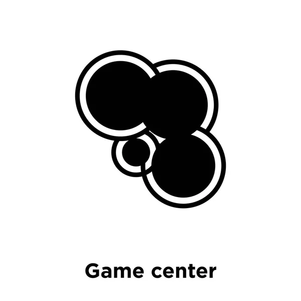 Spiel Center Symbol Vektor Isoliert Auf Weißem Hintergrund Logo Konzept — Stockvektor