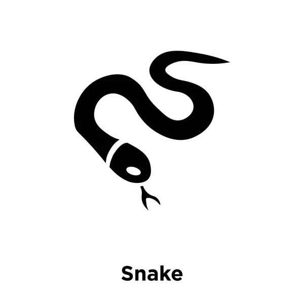 Διάνυσμα Εικονίδιο Φίδι Που Απομονώνονται Λευκό Φόντο Λογότυπο Έννοια Της — Διανυσματικό Αρχείο