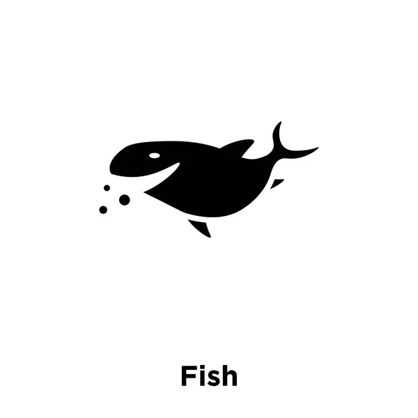 Icono Pescado Vector Aislado Sobre Fondo Blanco Concepto Logotipo Pescado — Vector de stock