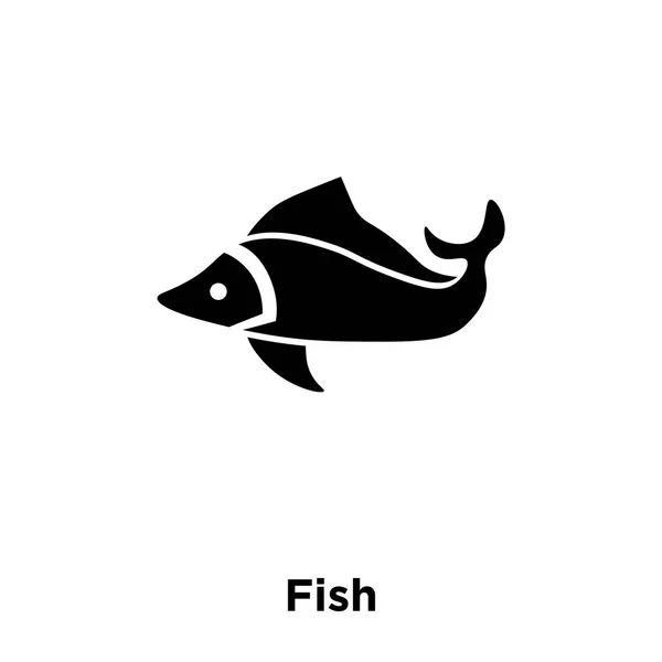 Fish Icon Vector Isolated White Background Logo Concept Fish Sign — Stock Vector