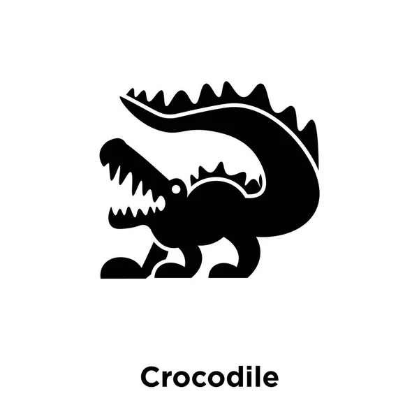 Vetor Ícone Crocodilo Isolado Fundo Branco Conceito Logotipo Sinal Crocodilo —  Vetores de Stock