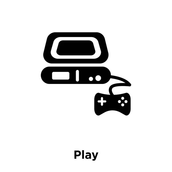Play Icône Vecteur Isolé Sur Fond Blanc Concept Logo Play — Image vectorielle