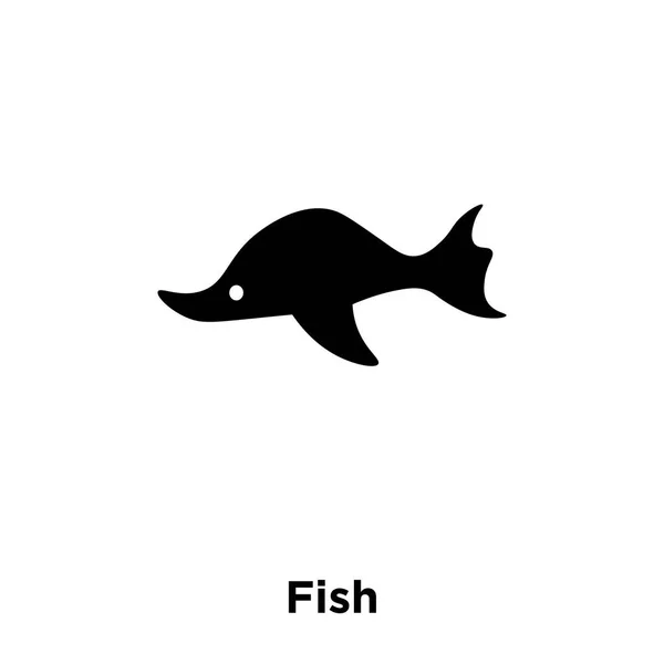 Icono Pescado Vector Aislado Sobre Fondo Blanco Concepto Logotipo Pescado — Vector de stock