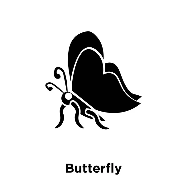 Метелик Значок Вектор Ізольовані Білому Тлі Логотип Концепція Метелик Знак — стоковий вектор