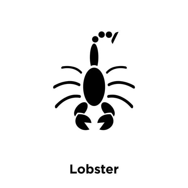 Lobster Icona Vettoriale Isolato Sfondo Bianco Logo Concetto Segno Aragosta — Vettoriale Stock