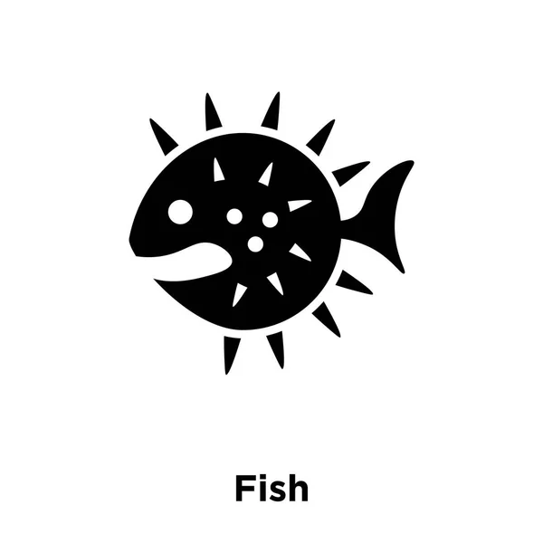 Иконка Рыбы Вектор Изолирован Белом Фоне Логотип Концепции Рыбы Знак — стоковый вектор
