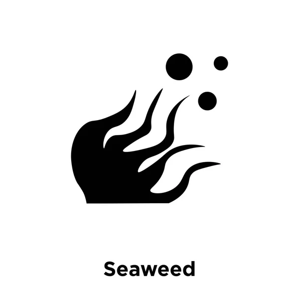 Seaweed Icon Vector Isolated White Background Logo Concept Seaweed Sign — Stock Vector
