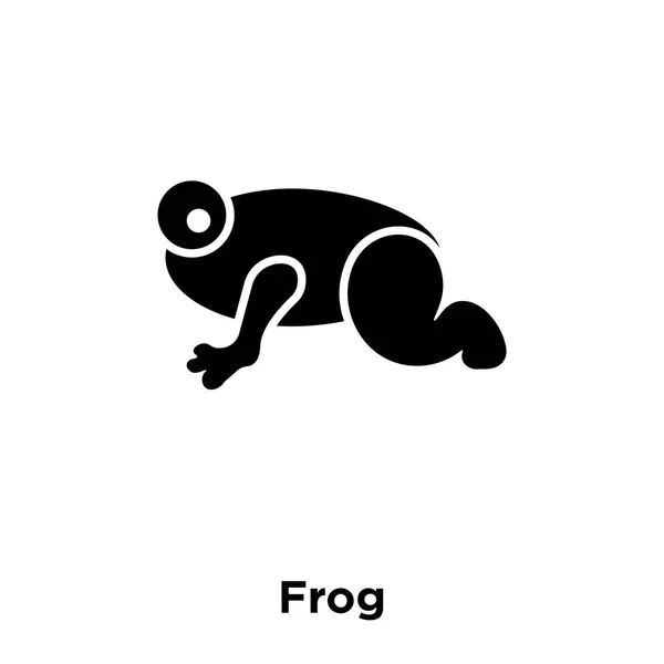 Icône Grenouille Vecteur Isolé Sur Fond Blanc Concept Logo Signe — Image vectorielle