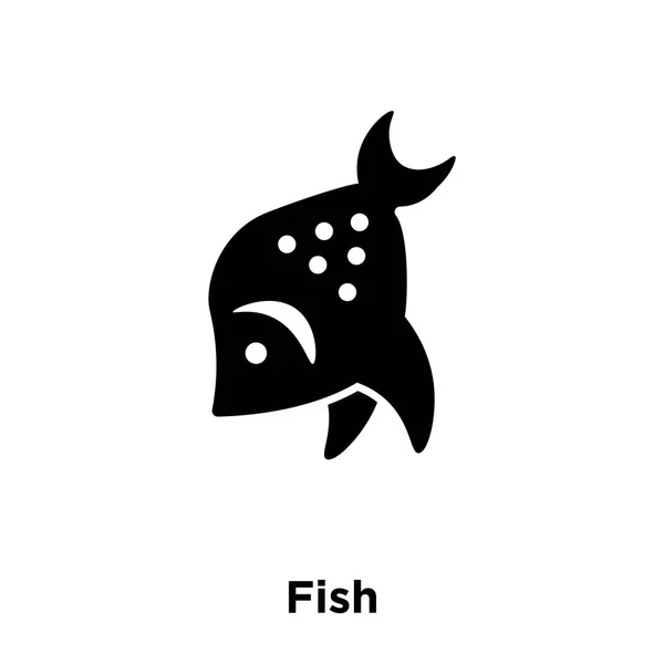 Vektorové Ikony Ryb Izolovaných Bílém Pozadí Logo Pojmu Ryb Nápis — Stockový vektor