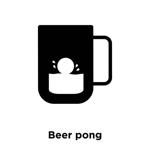 Vecteur Icône Pong Bière Isolé Sur Fond Blanc Concept Logo — Image vectorielle
