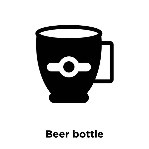 Bierflaschen Symbol Vektor Isoliert Auf Weißem Hintergrund Logo Konzept Des — Stockvektor