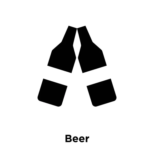 Bier Symbol Vektor Isoliert Auf Weißem Hintergrund Logo Konzept Des — Stockvektor